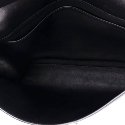 Pre-owned Hermes Hermes Sac A Depeches Messenger Bag Evergrain 29 In Black
