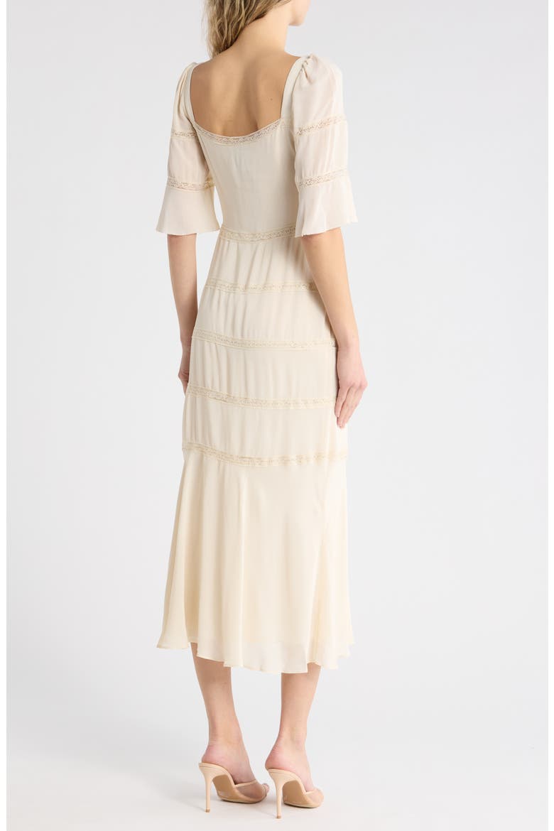Laverna Lace Trim Maxi Dress, Alternate, color, CREAM
