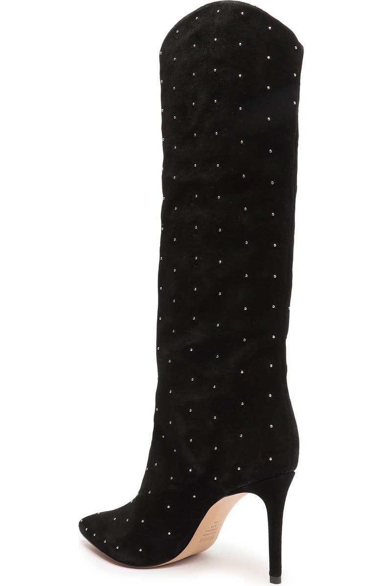 Schutz Maryana Studded Pointed Toe Boot, Alternate, color,
