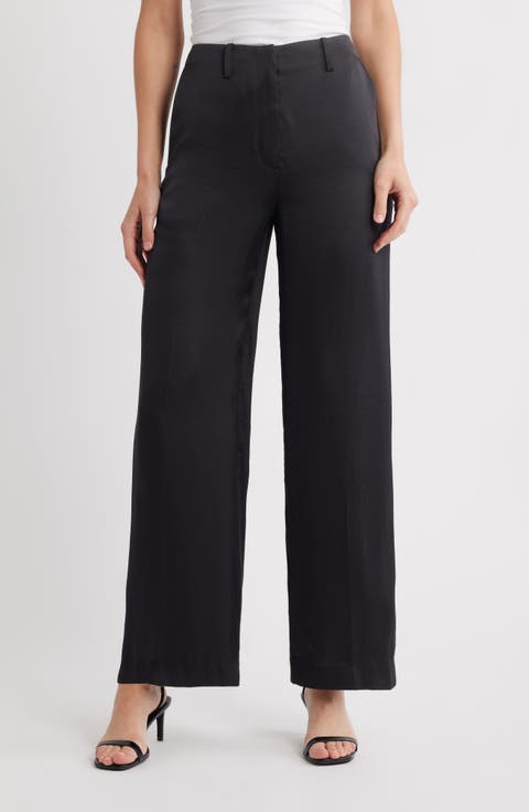 パンツ THEORY Women Straight Pants L0109223Y0C Theory Stretch Wool Straight Full-Length Trousers | Saks