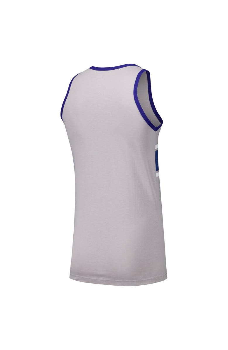 New Era Men's New Era Gray Los Angeles Dodgers Jersey Ringer Tank Top, Alternate, color, 