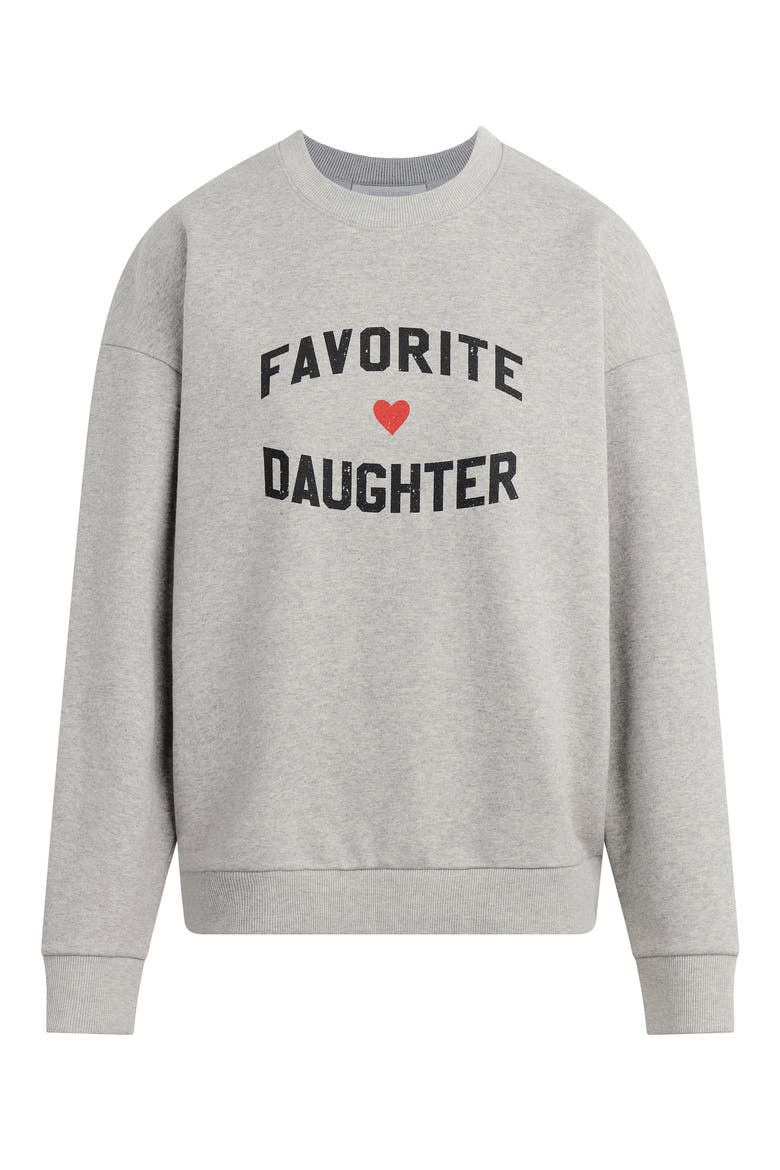 The Favorite Daughter Sweatshirt, Alternate, color, HEATHER GREY
