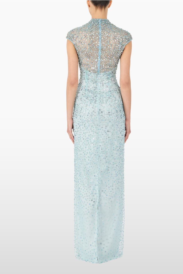 Treasure Beaded Maxi Dress, Alternate, color, Alice Blue