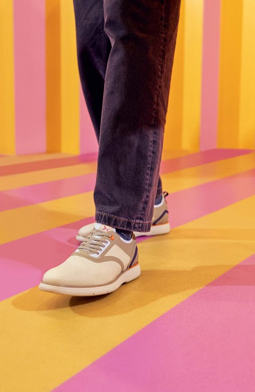 Stacy Adams Everidge Pull-on Sneaker In Cream Multi