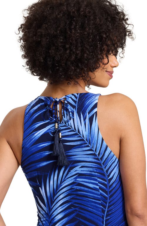 Tommy Bahama Jasmina Leaf Of Lux Sleeveless Maxi Dress In Coastline