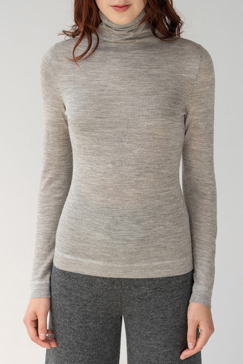 Sskein T Neck In Fog Grey Heather
