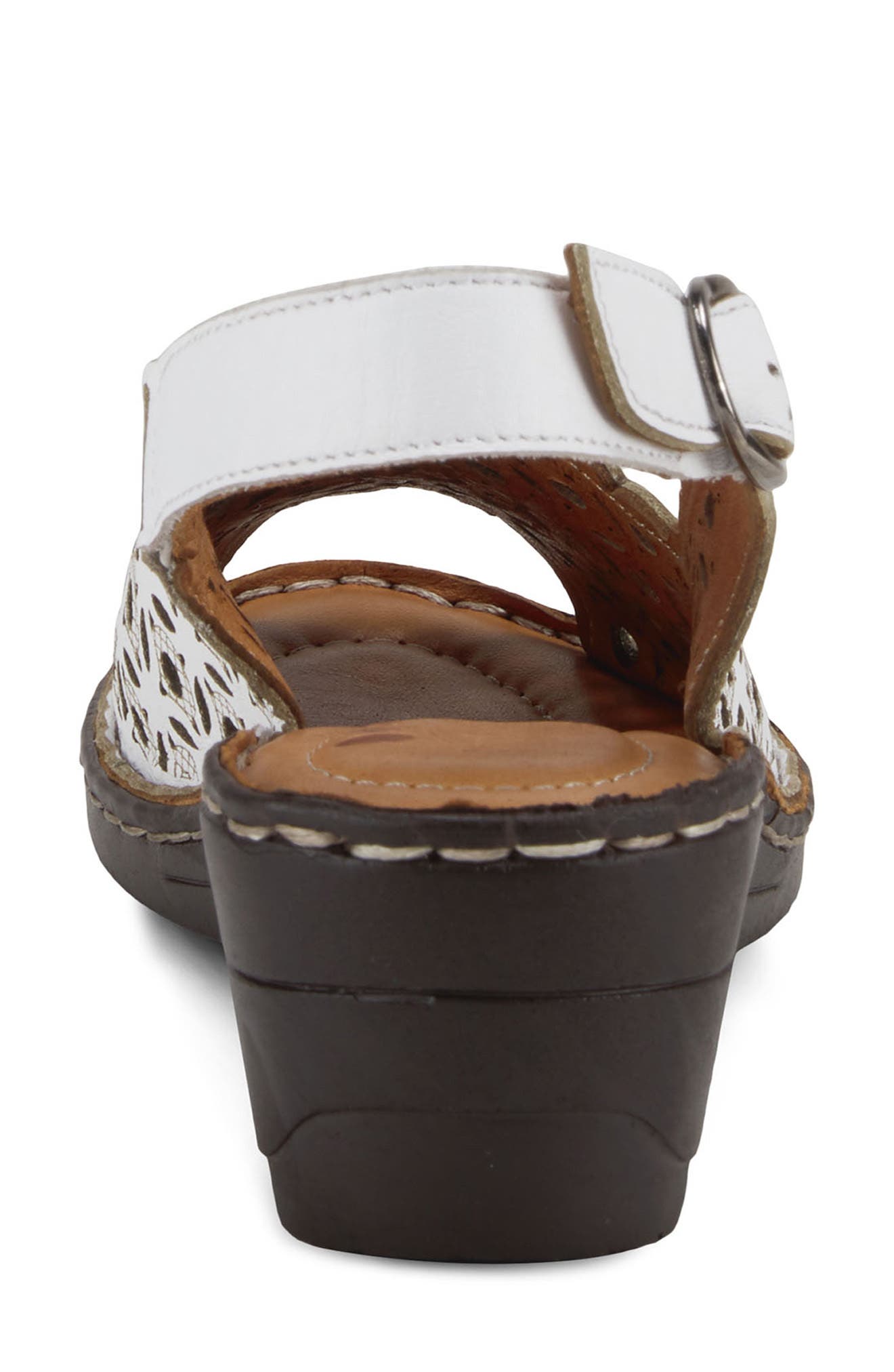 Belizana Wedge Sandal, Alternate, color, WHITE