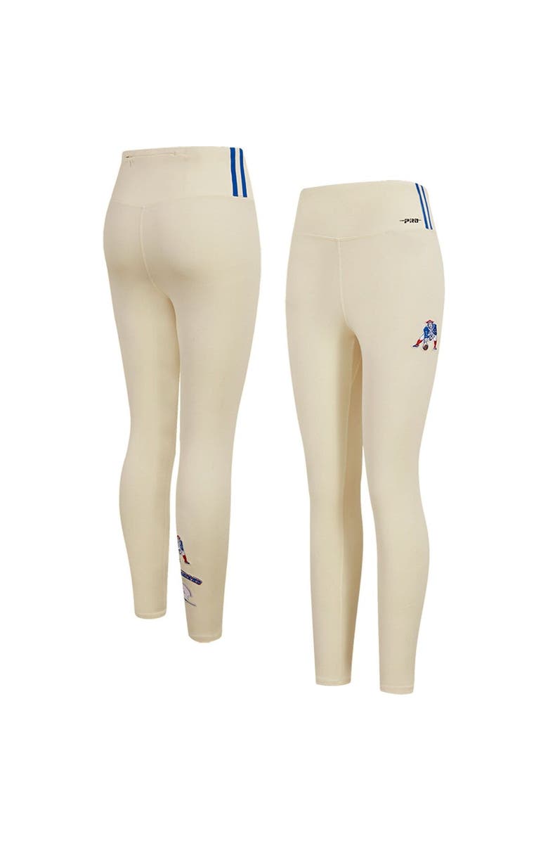 PRO STANDARD Women's Pro Standard Cream New England Patriots Retro Classic Jersey Leggings, Alternate, color, 