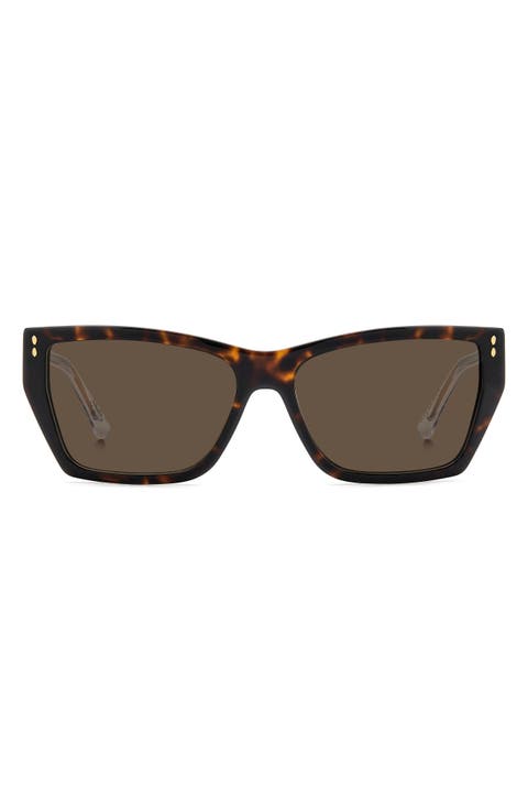 59mm Rectangular Sunglasses