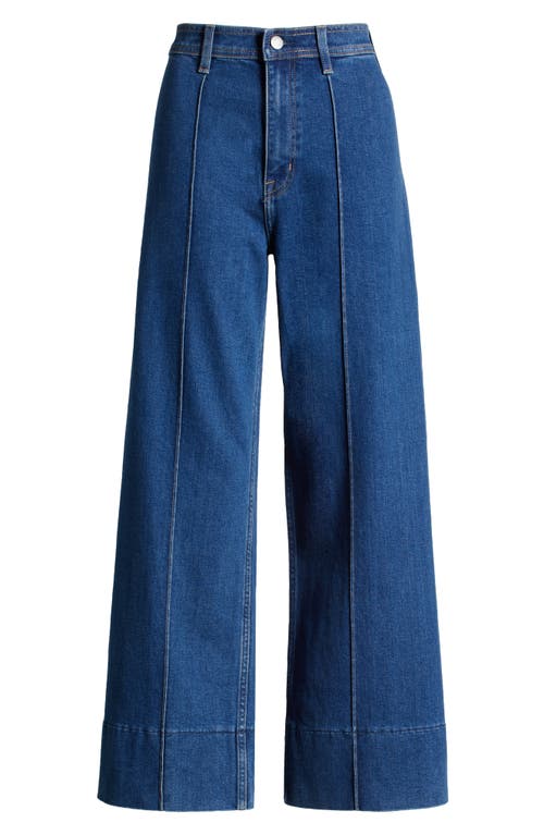 Pistola Penny Pintuck High Waist Ankle Wide Leg Jeans In Country Club