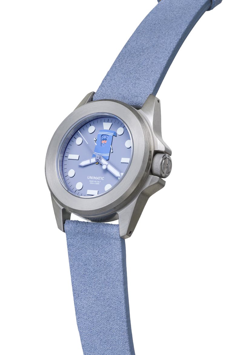 x South Park Modello Quattro Towelie Toolwatch UT4 Silicone Strap Diving Watch, 49mm, Alternate, color, LILAC
