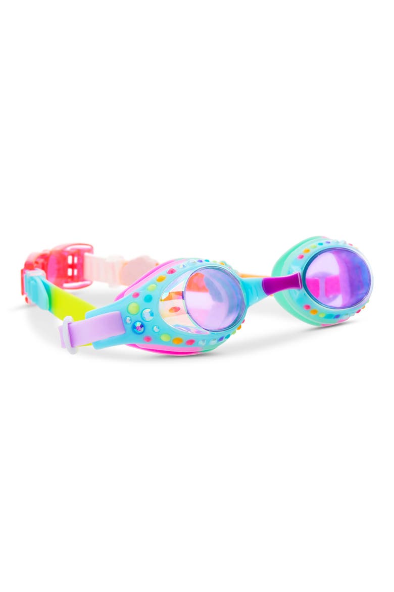 Kids' Tropical Swim Goggles, Alternate, color, BLUE