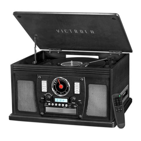 Navigator 8 in 1 Wood Record Player