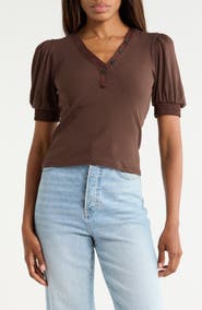 JASON WU Puff Sleeve Top