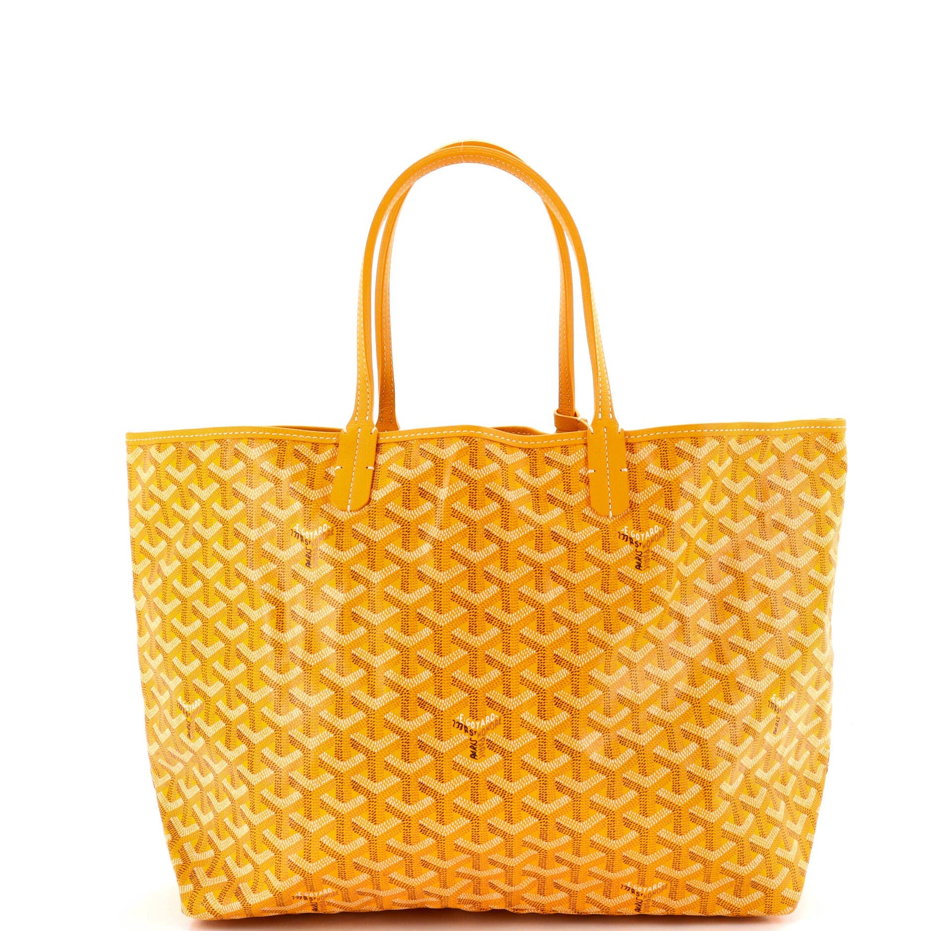 Pre-Owned Goyard Saint Louis Tote Coated Canvas PM, Main, color, Orange