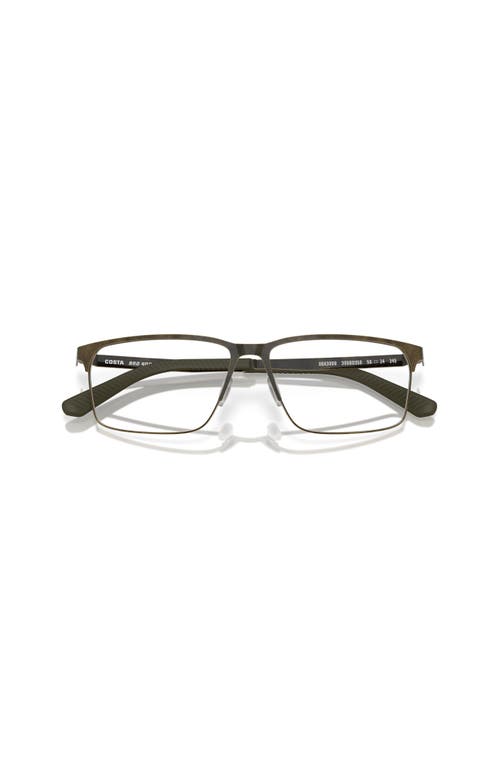 Costa 56mm Rectangle Optical Glasses In Brown