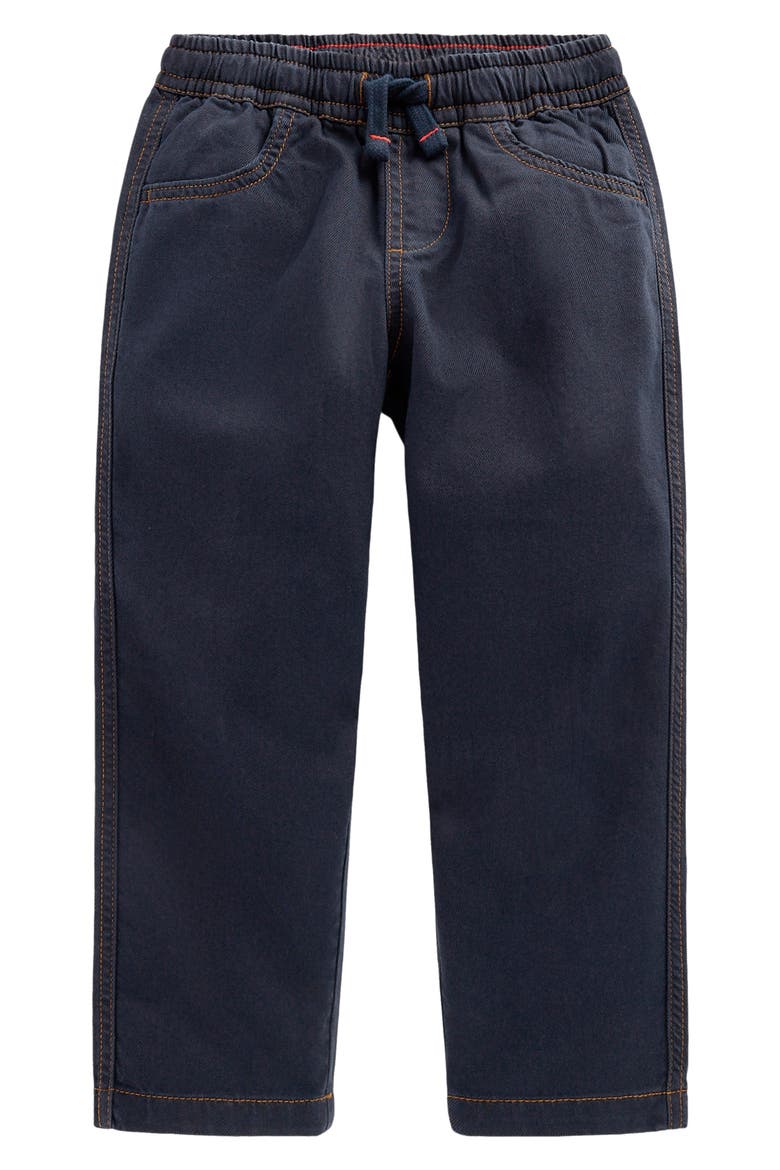 Kids' Easy Straight Leg Trousers, Main, color, NAVY