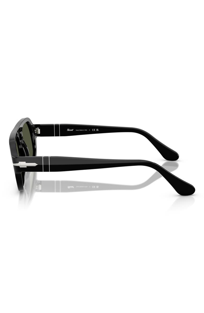 Persol 54mm Pilot Sunglasses, Alternate, color, Black / Green