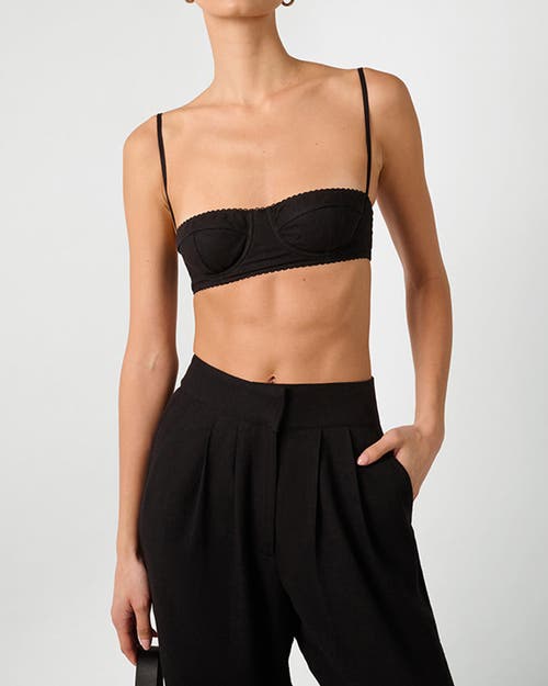 WeWoreWhat Underwire Bra Top in Black at Nordstrom, Size X-Large