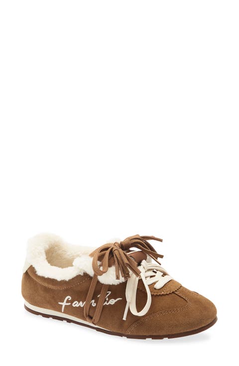 Faux Fur Lined Sneakerina Sneaker