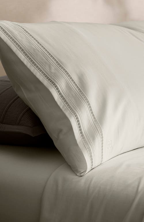 Boll & Branch Signature Ladder Stitch Organic Cotton Sheet Set In White/white