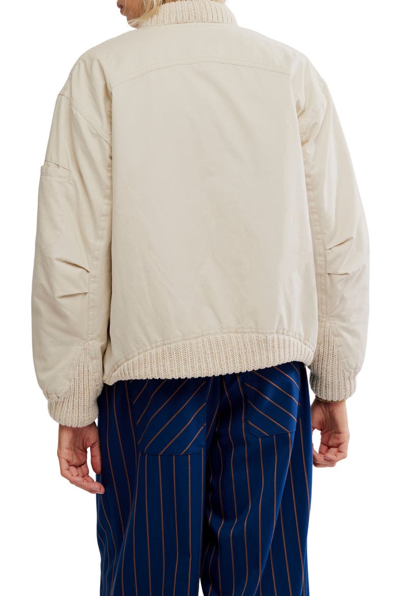 Jax Bomber Jacket, Alternate, color, ALMOND FLOUR