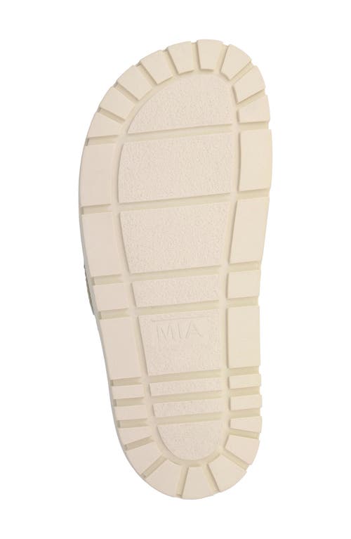 Mia Gabri Knit Sandal In Bone/sand