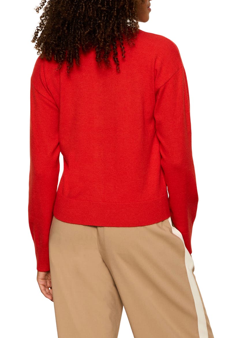 Must-Have Cardigan, Alternate, color, RED ENERGY