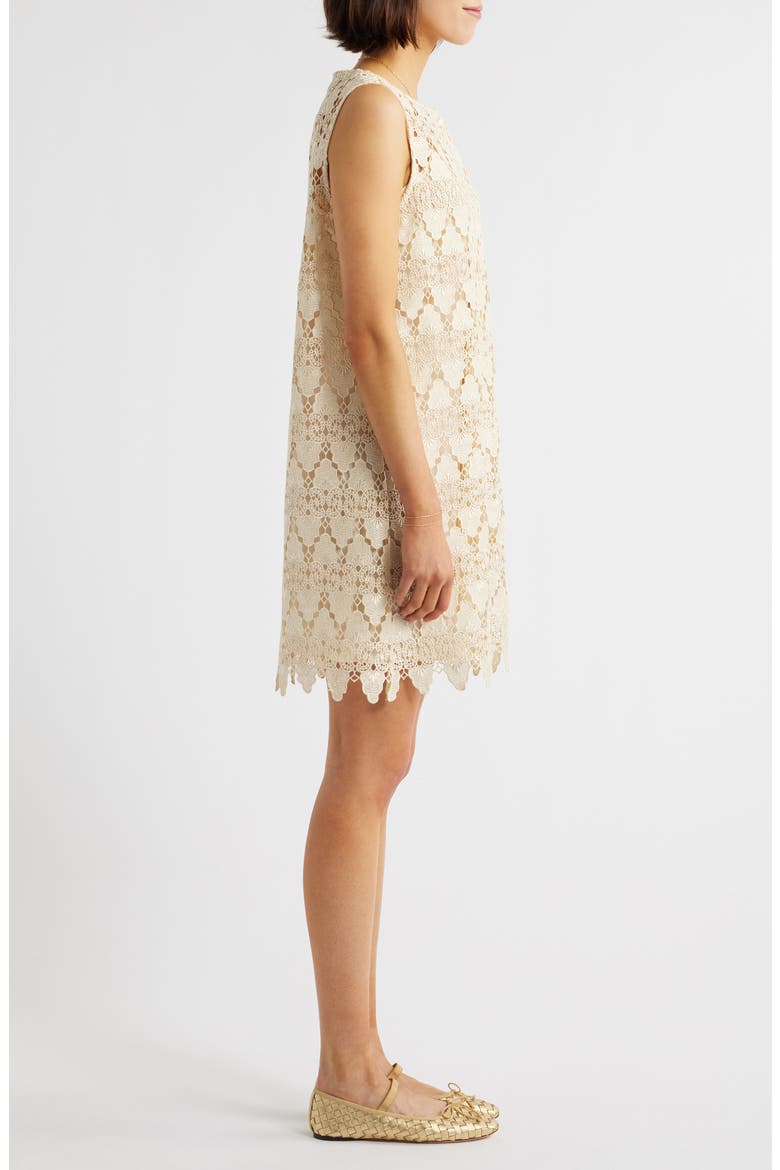 The Deco Lace Dress, Alternate, color, ECRU