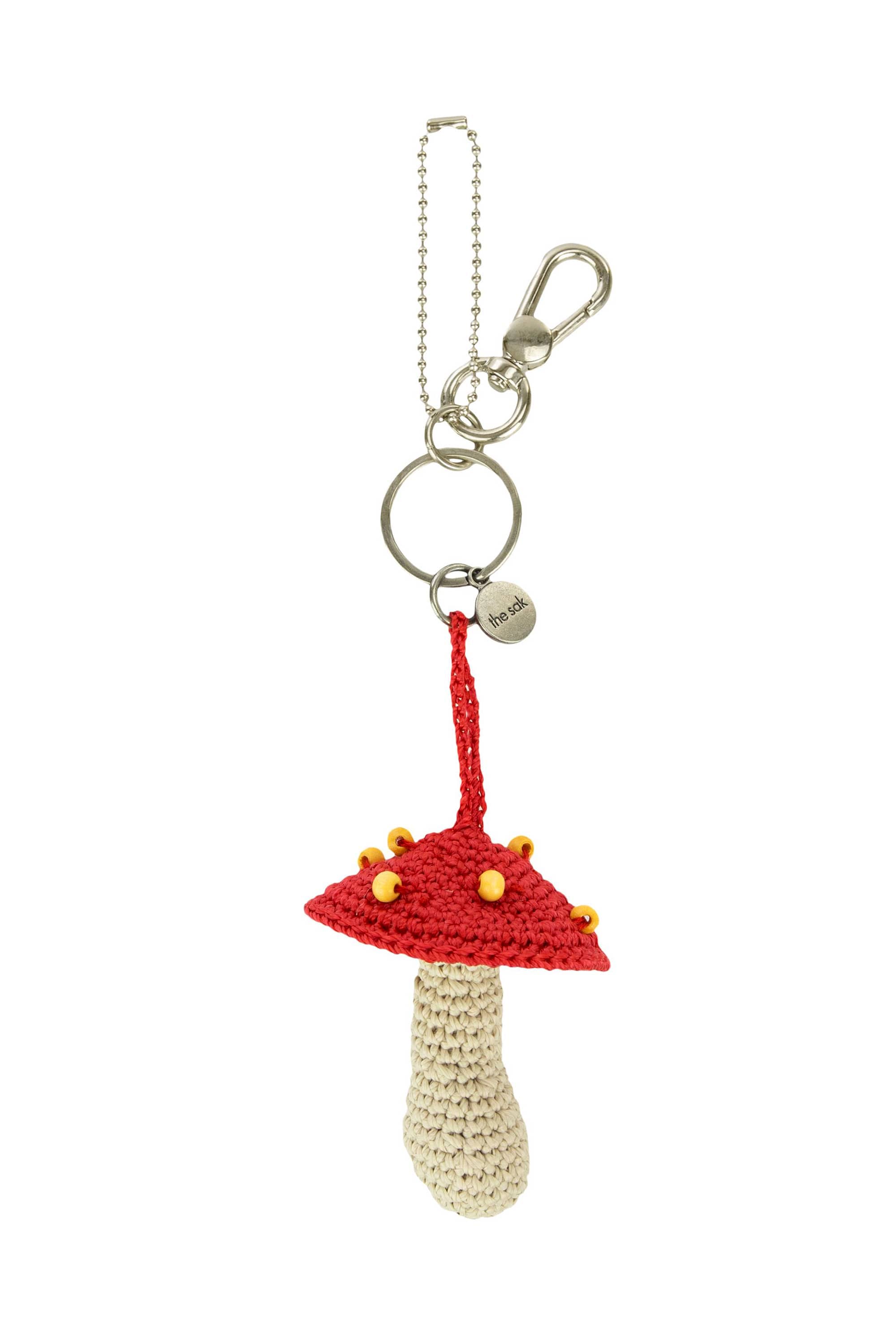 The Sak Yarnicharmz Hand Crochet Dangle - Food, Main, color, Mushroom