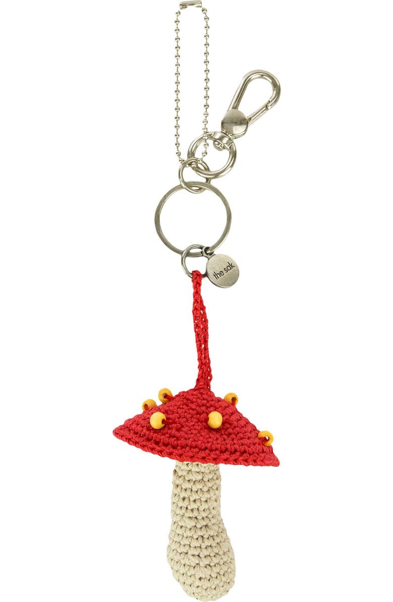 The Sak Yarnicharmz Hand Crochet Dangle - Food, Main, color, Mushroom