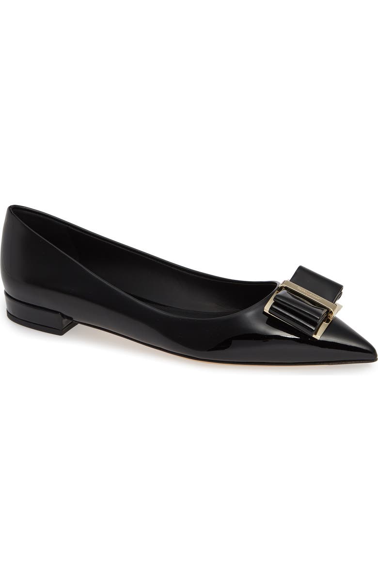 FERRAGAMO Salvatore Ferragamo Zeri Pointy Toe Flat, Main, color,