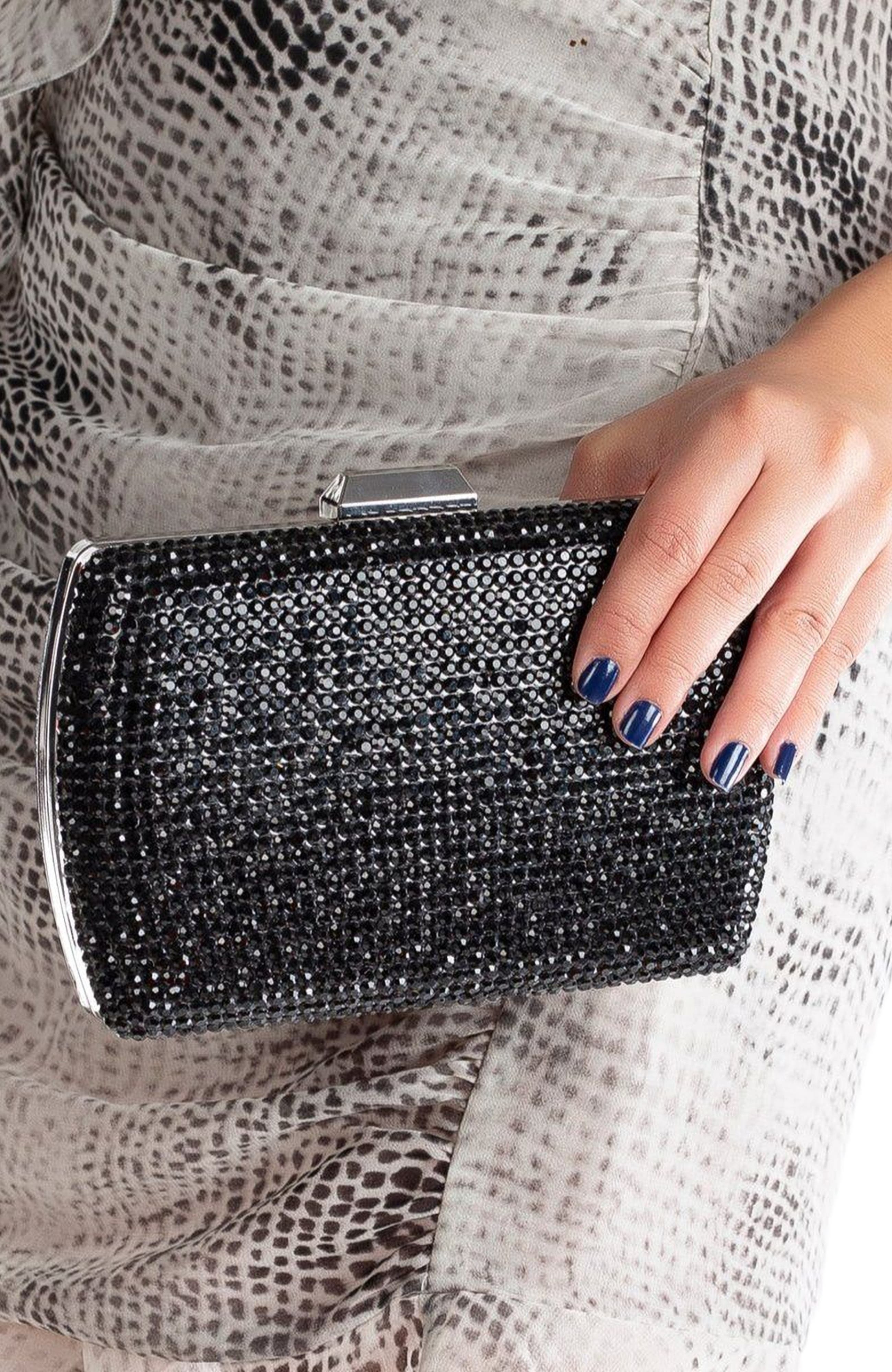 Forever & Always Shoes Francisca Clutch Evening Purse, Alternate, color, 