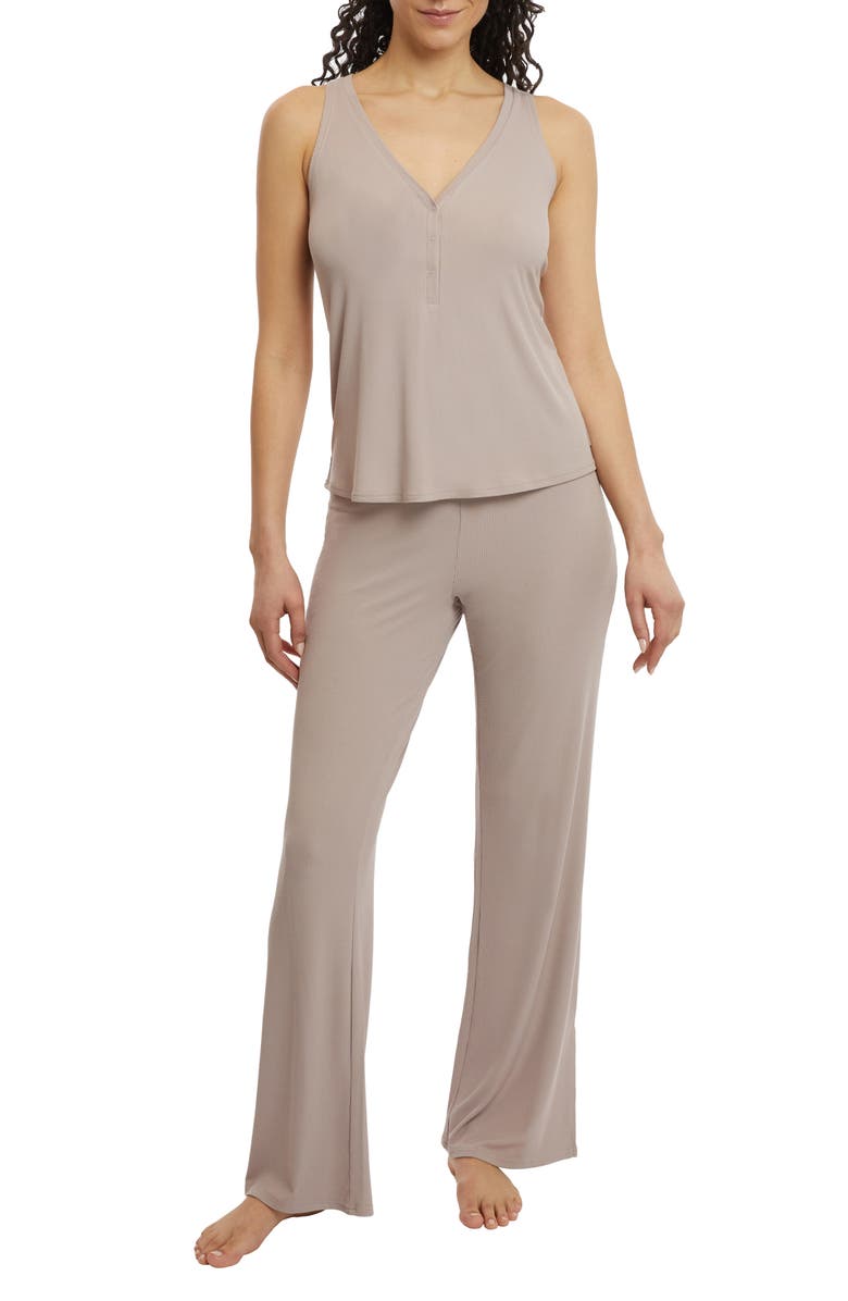 Danskin Henley Tank Pajamas, Main, color, 
