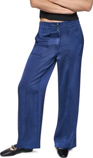 DKNY Wide Leg Glazed Pants