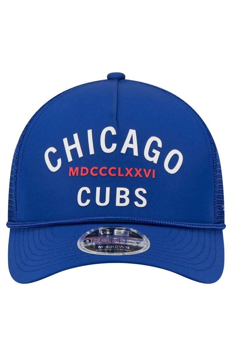 New Era Men's New Era Royal Chicago Cubs Minimalist 9FORTY A-Frame Adjustable Hat, Alternate, color, Royal