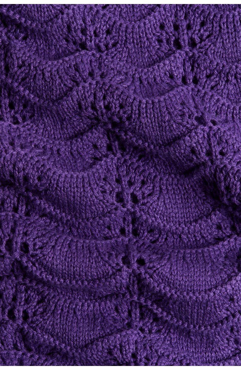 H&M Crochet-look Strappy Dress, Alternate, color, Violet