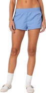 EDIKTED Nikki Stripe Nylon Shorts