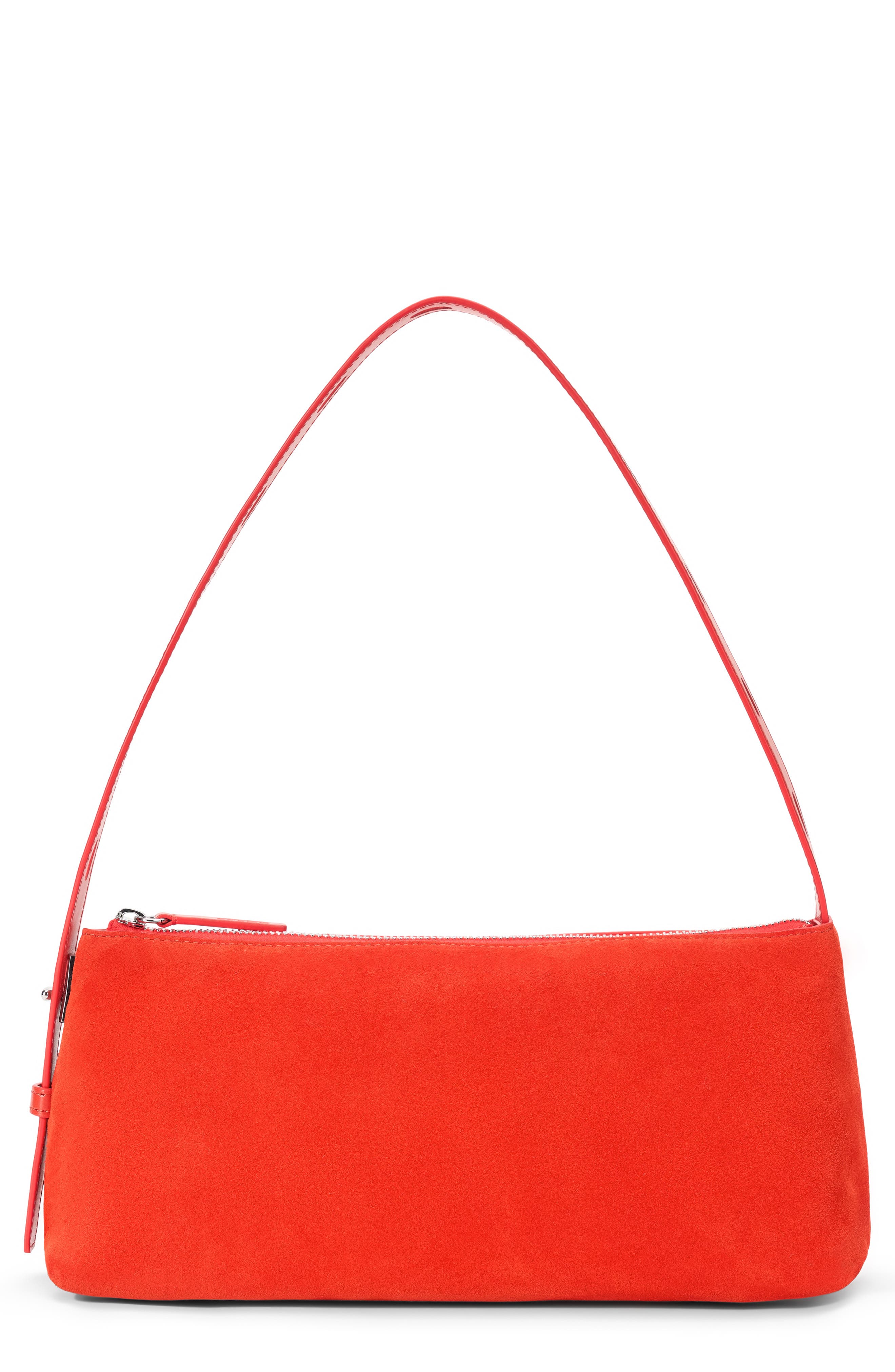 Strada Leather Shoulder Bag, Main, color, TANGELO