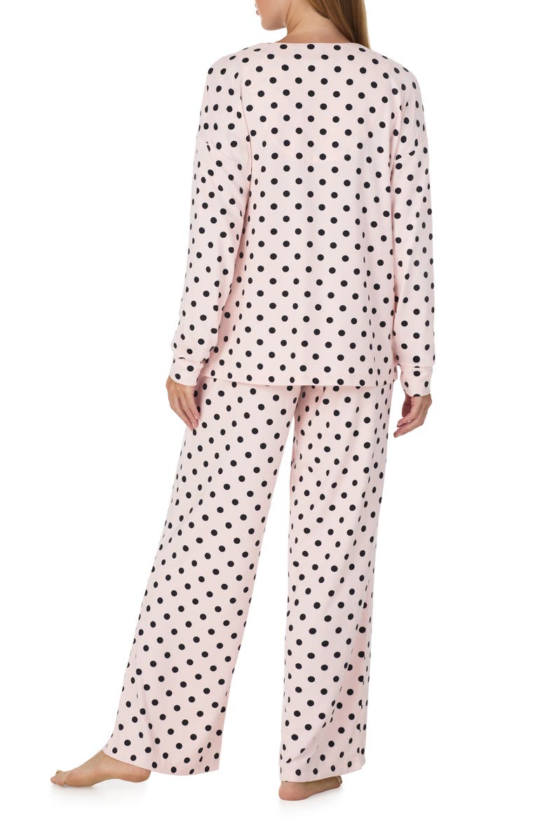 Long Sleeve Pajama Set, Alternate, color, BLUSH DOT