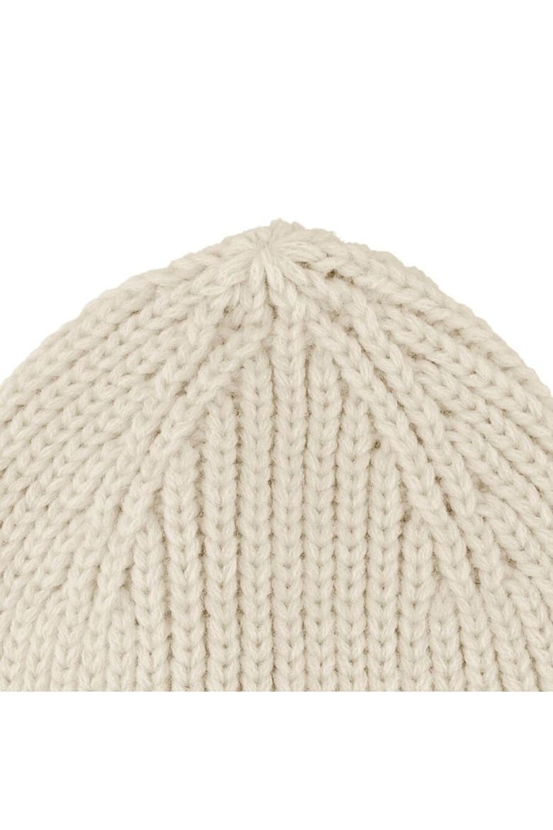 Childrens/Kids Connora Fisherman Logo Beanie, Alternate, color, Light Vanilla and Warm Taupe