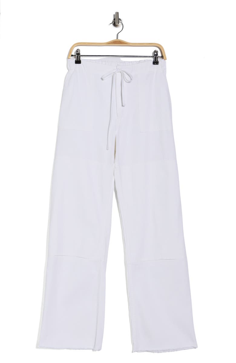 Re/Done Beach Wide Leg Denim Pants, Main, color, Vintage White