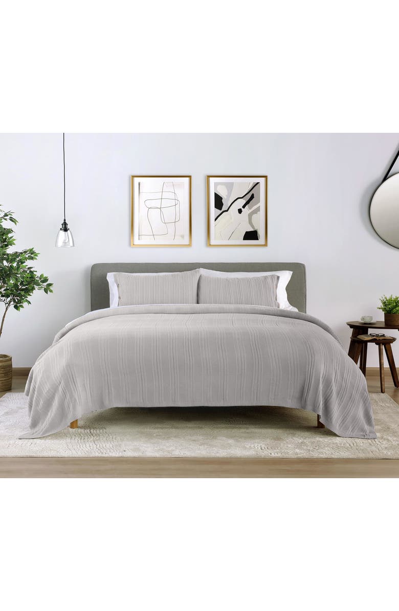 Vellux Malmo Blanket Set, Alternate, color, Warm Grey