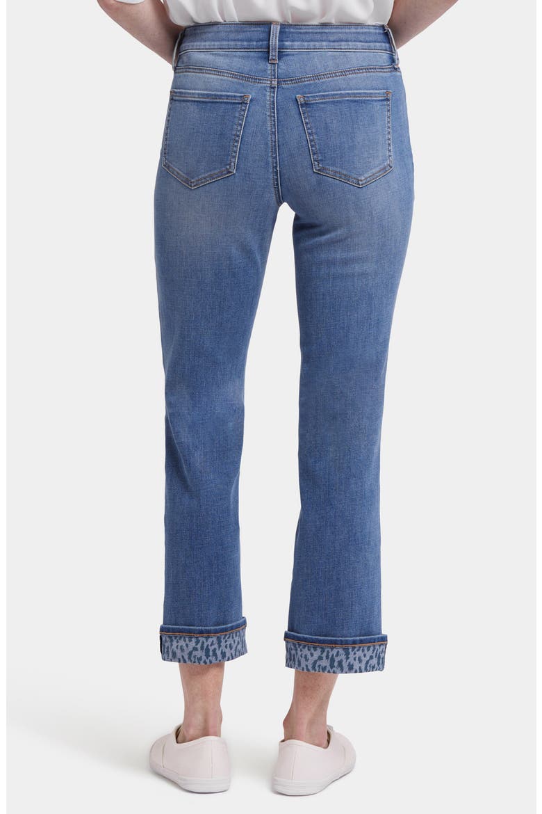 Marilyn High Waist Printed Cuff Ankle Jeans, Alternate, color, BARCELONA BREEZE