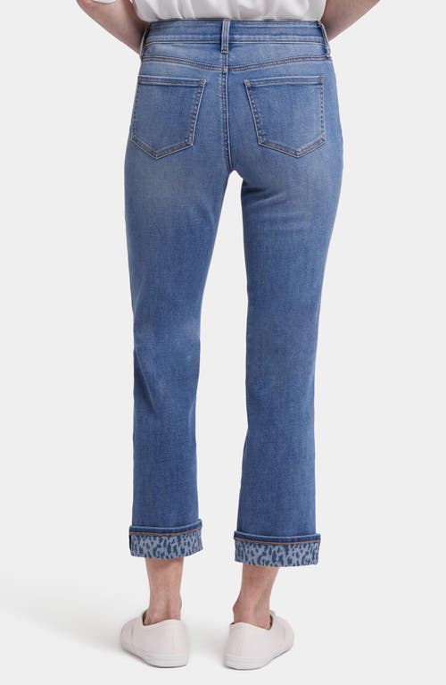 Nydj Marilyn High Waist Printed Cuff Ankle Jeans In Barcelona Breeze