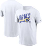 Nike Men's Nike White Los Angeles Rams Essential Blitz Lockup T-Shirt