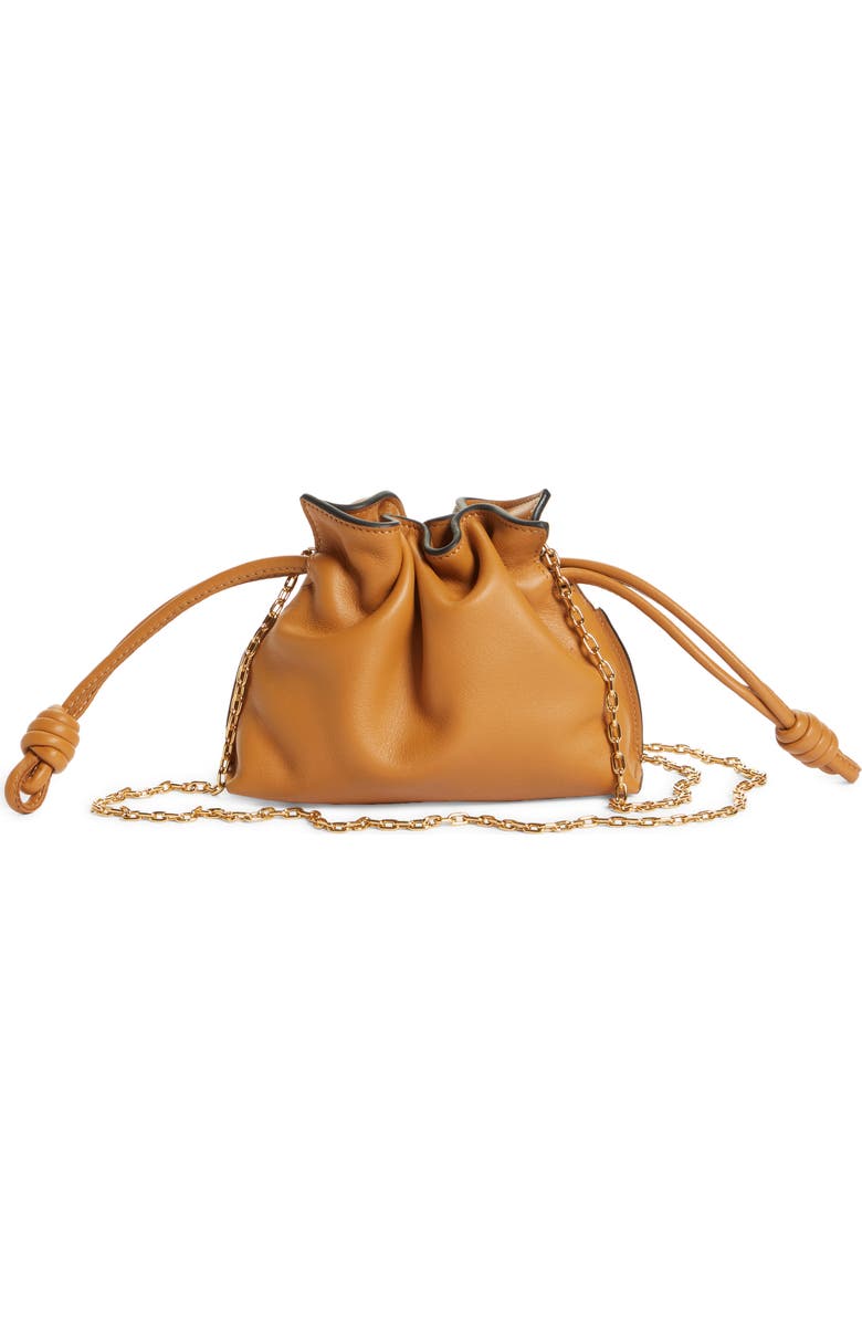 Loewe Nano Flamenco Leather Clutch, Alternate, color,