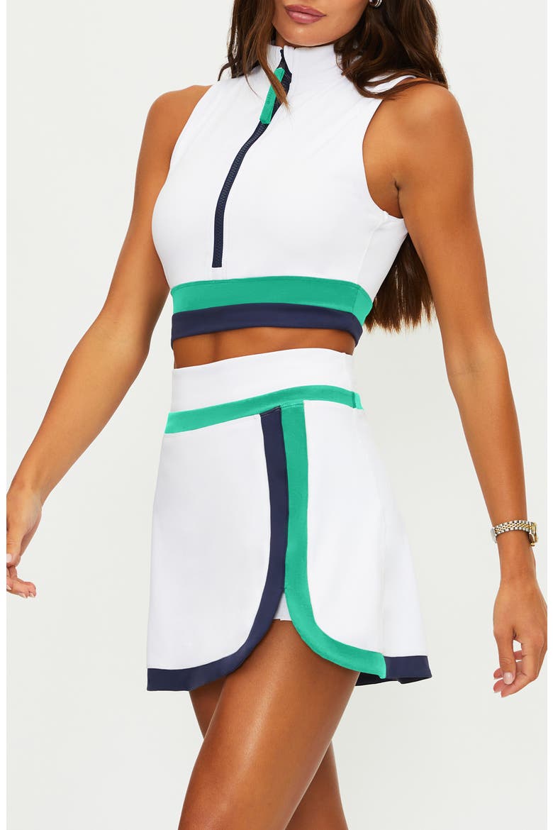 Etta Zip Sleeveless Crop Top, Alternate, color, TWILIGHT