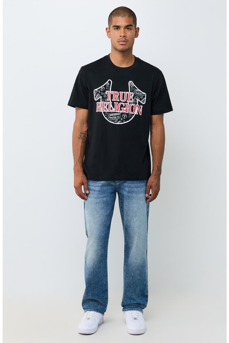 Horseshoe Graphic T-Shirt, Alternate, color, JET BLACK