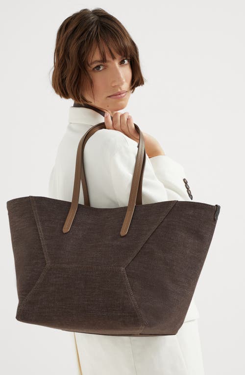 BRUNELLO CUCINELLI BRUNELLO CUCINELLI DENIM BC DUO BAG